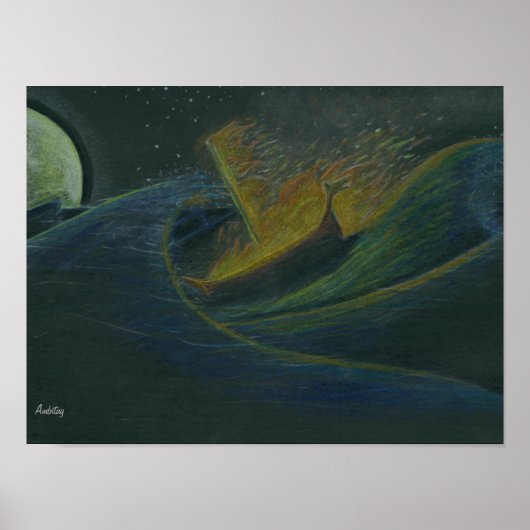 "Viking Funeral" Poster (Vorne)