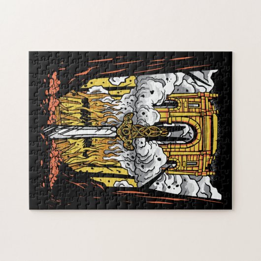 Viking Funeral Puzzle (Horizontal)