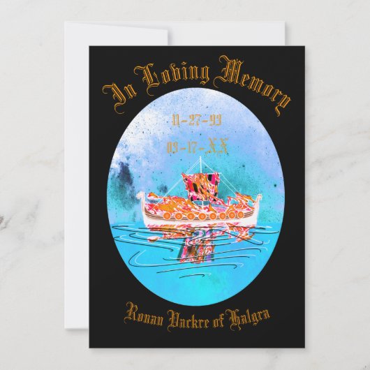 Viking Funerary Memorial #2   Einladung (Vorderseite)