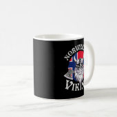 Viking Funny Norway Flag Vikings Kaffeetasse (VorderseiteRechts)