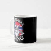 Viking Funny Norway Flag Vikings Kaffeetasse (Vorderseite Links)