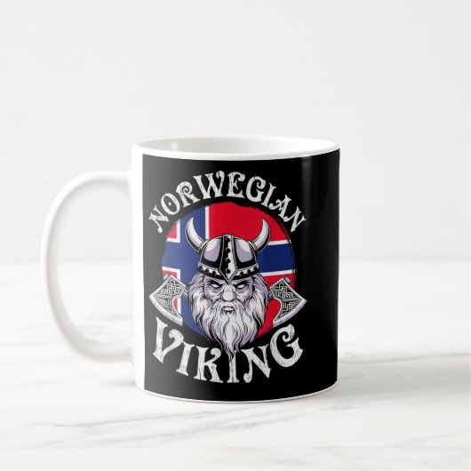 Viking Funny Norway Flag Vikings Kaffeetasse (Links)