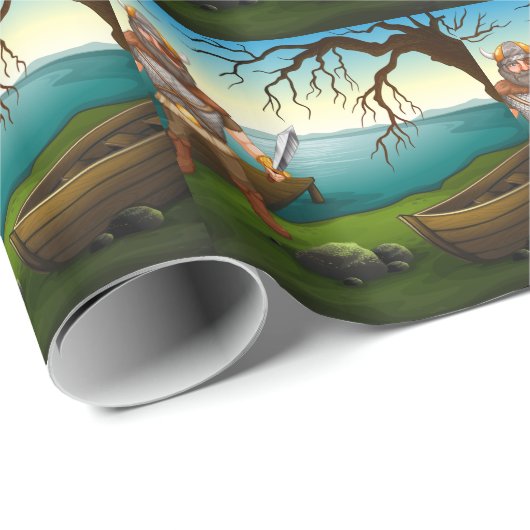 Viking Geschenkpapier (Rolleneckpunkt)