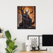 Viking God Odin Poster (Heimbüro)