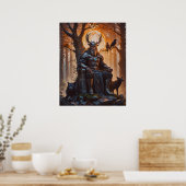 Viking God Odin Poster (Küche)