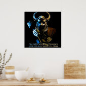 Viking God Poster (Küche)