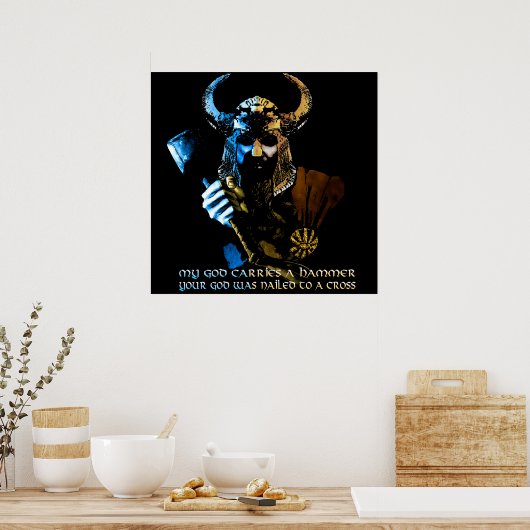 Viking God Poster (Küche)