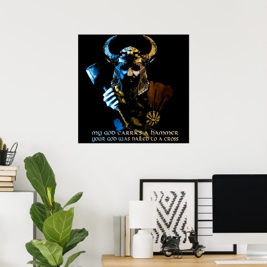 Viking God Poster (Heimbüro)