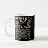 Viking Hammer Viking Blood Runs Through My Veins Kaffeetasse (Links)