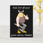 Viking Happy Vatertag Card Karte (Gelbe Blume)