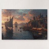 Viking Harbor Jigsaw Puzzle (Horizontal)