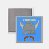 Viking Head Magnet (Vorderseite/Rückseite)