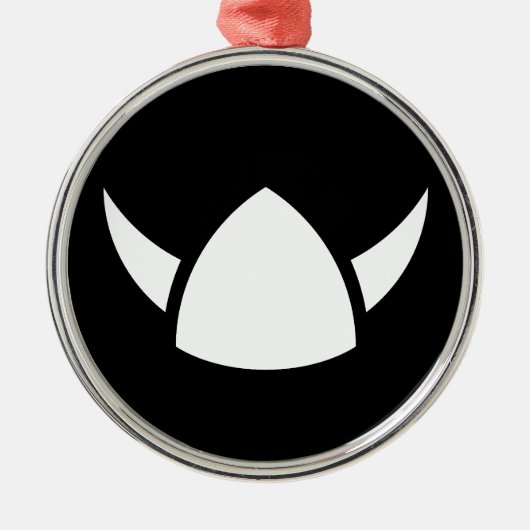 Viking-Held-Ideologie Silbernes Ornament (Vorne)