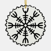 Viking Helm of Awe Keramikornament (Vorne)