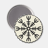 Viking Helm of Awe Magnet (Vorderseite/Rückseite)