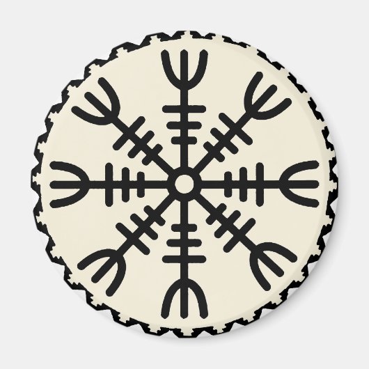 Viking Helm of Awe Magnet (Vorne)