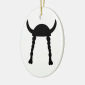 Viking Helm und Braids Keramikornament (Links)