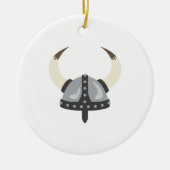 Viking Helmet Keramik Ornament (Vorne)