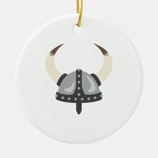 Viking Helmet Keramik Ornament (Vorne)