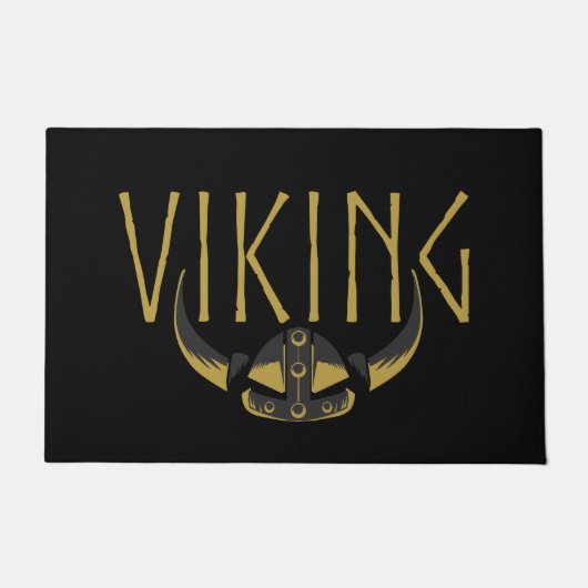 Viking Horned Helmet Doormats Fußmatte (Vorderseite)