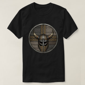 Viking Horned Helmet Shield T-Shirt