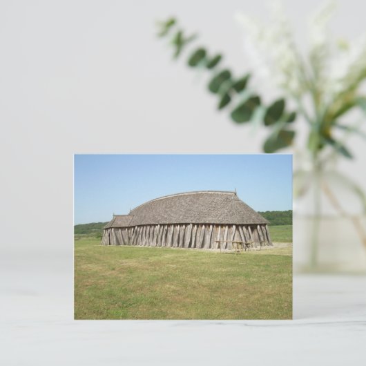 Viking House Postkarte (Stehend Vorderseite)