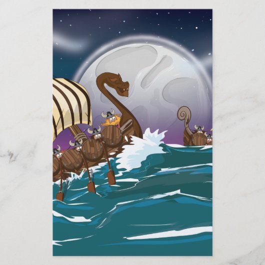 Viking Invasion Fleet Briefpapier (Vorderseite)