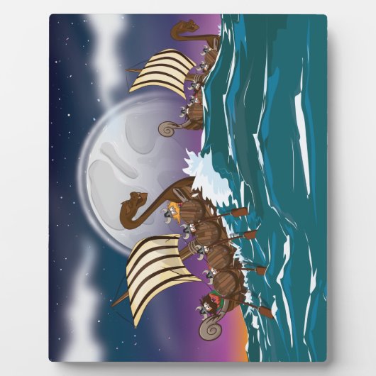 Viking Invasion Fleet Fotoplatte (Vorderseite)