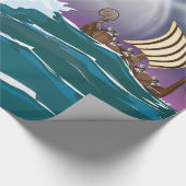 Viking Invasion Fleet Geschenkpapier (Ecke)