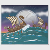 Viking Invasion Fleet Geschenkpapier (Flach)