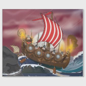 Viking Invasion Fleet Geschenkpapier (Flach)