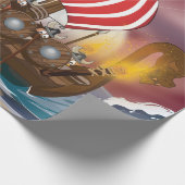 Viking Invasion Fleet Geschenkpapier (Ecke)
