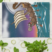 Viking Invasion Fleet Handtuch (Gefaltet)