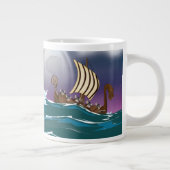 Viking Invasion Fleet Jumbo-Tasse (Rechts)