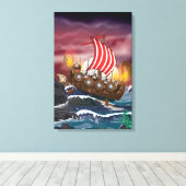 Viking Invasion Fleet Leinwanddruck (Insitu (Holzboden))