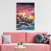 Viking Invasion Fleet Leinwanddruck (Insitu (Wohnzimmer))