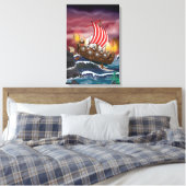 Viking Invasion Fleet Leinwanddruck (Insitu (Schlafzimmer))