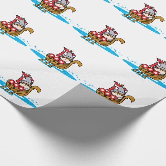 Viking-Junge Geschenkpapier (Ecke)