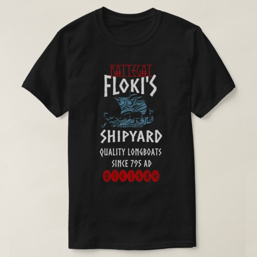Viking Kattegat Floki Werft Funny Geschenk für Vik T-Shirt (Design vorne)