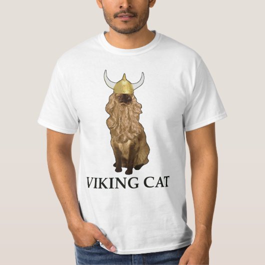 Viking-Katze T-Shirt (Vorderseite)