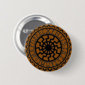 Viking-Keltischer Sonnen-Runen-Kalender-Button Button (Vorne & Hinten)