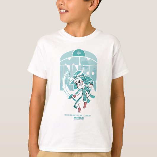 Viking Kid mit Schwert T-Shirt (Vorderseite)