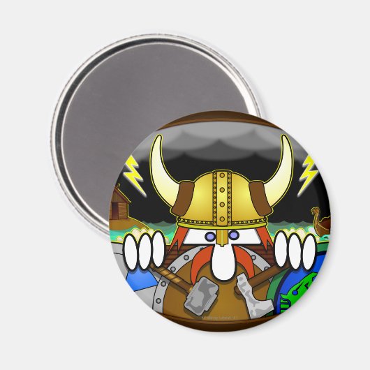 Viking Kilroy Magnet (Vorderseite/Rückseite)