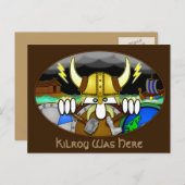 Viking Kilroy Postcard 2 Postkarte (Vorne/Hinten)