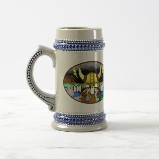 Viking Kilroy Stein Bierglas (Links)