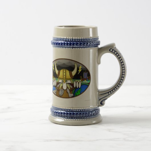 Viking Kilroy Stein Bierglas (Rechts)