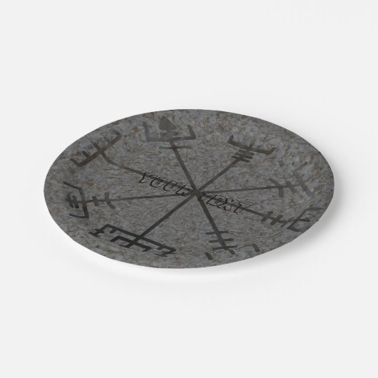 Viking-Kompass-Pappteller Pappteller (Schrägansicht)