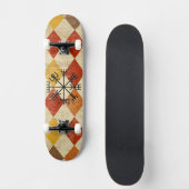 Viking-Kompass-Skateboard. Skateboard (Vorderseite)