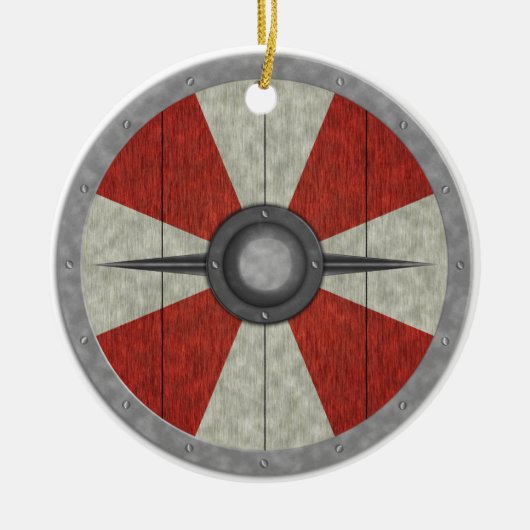 Viking-Kreis-Schild Keramik Ornament (Vorne)
