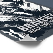 ✪ Viking-Krieger auf einer Reise nach Valhalla Poster (Ecke)